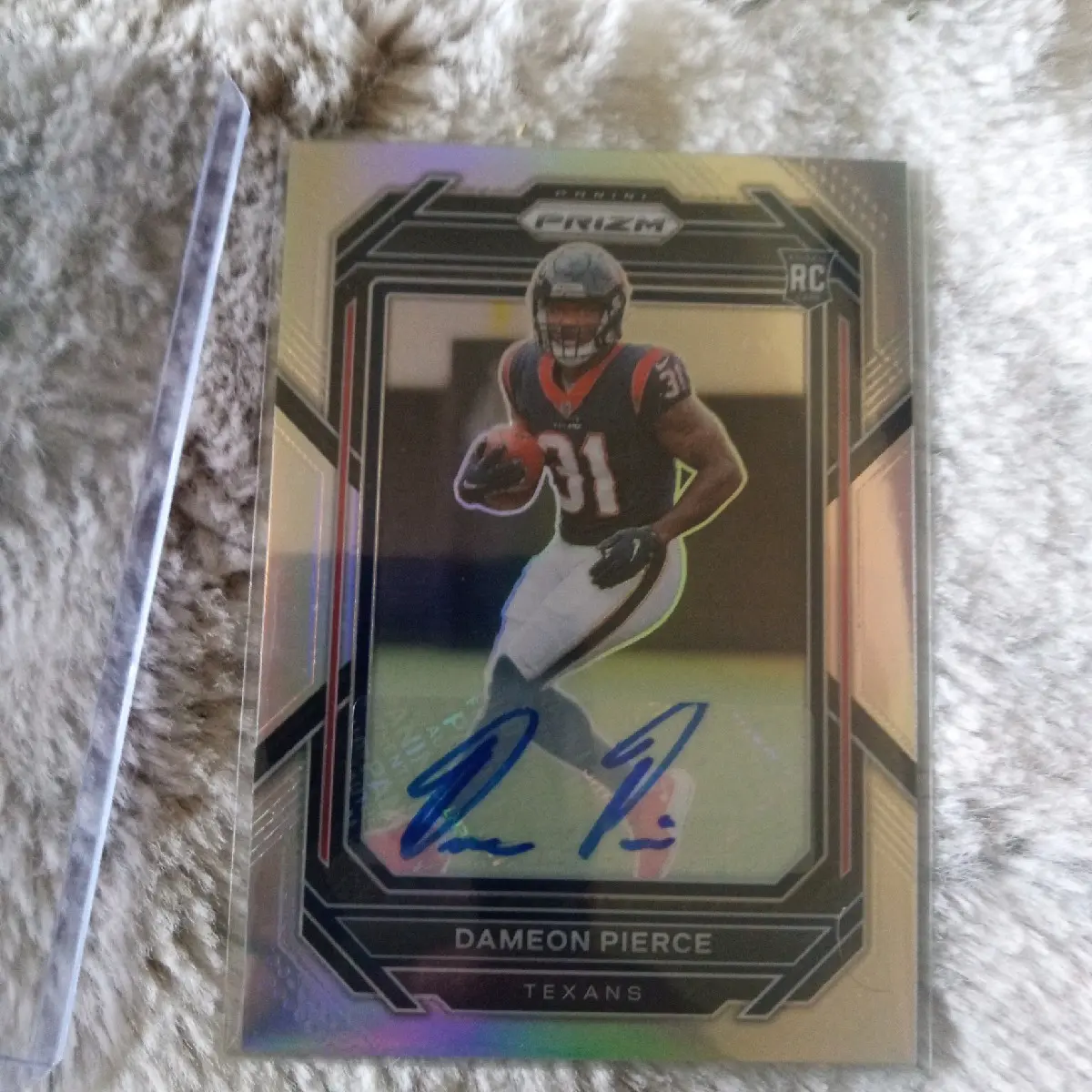 2022 Panini Prizm Dameon Pierce RC Silver Prizm Auto SP