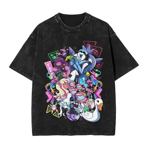 Washed T Shirt Ralsei Deltarune Hip Hop Novelty T-Shirt Harajuku  Streetwear Short Sleeve Summer17Tops Tees for Men Women