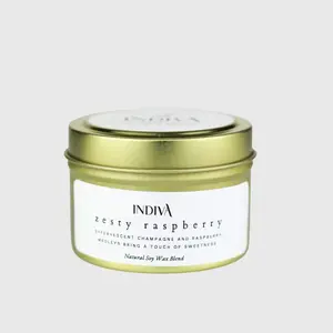 Zesty Raspberry Travel Candle