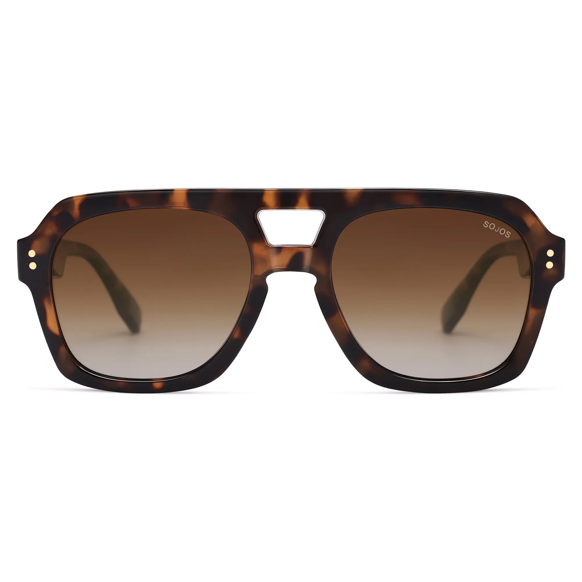 SOJOS Women\'s Tortoiseshell Sunglasses with Black Lenses SOJOS Small Retro Oval Polarized frame for Women Men 90s  main image 3