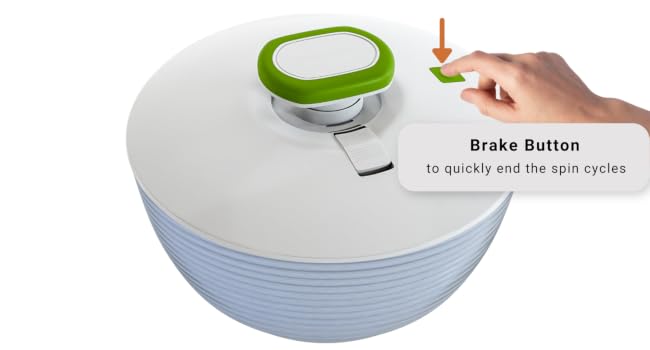 6.2 Qt Capacity Salad Spinner for Salad Prep, Kitchen Utensil Fruit & Vegetable Washer Dryer with Bowl & Colander, 1-Hand Pump, Compact Storage for Greens