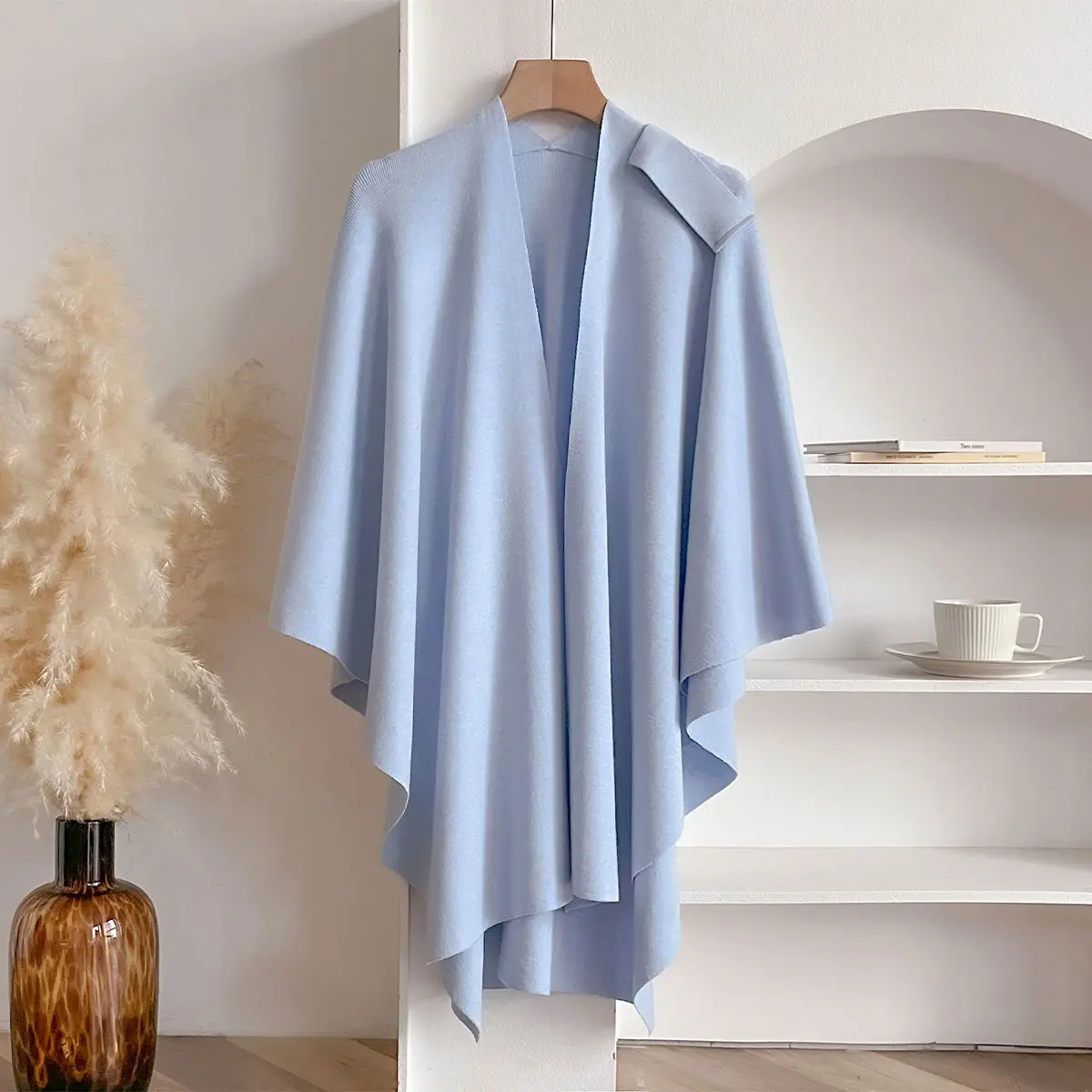 Core spun yarn   light blue