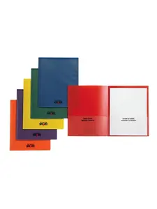 School Smart 1540635 Take Home Heavy-Duty Folder, Assorted - Set of 24