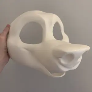 Happy Canine Fursuit Head v3 - 3D Printed