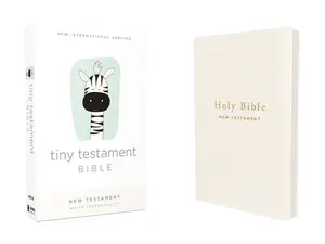 NIV, Tiny Testament Bible, New Testament, Leathersoft, White, Comfort Print by Zondervan [Leatherbound Book]