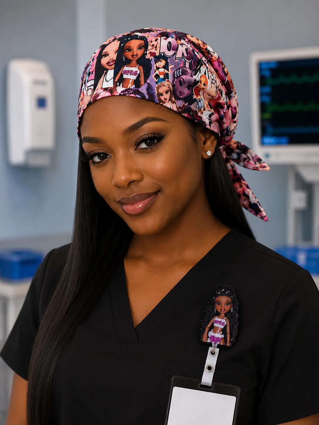 BRATZ Surgical Cap + Badge Reel
