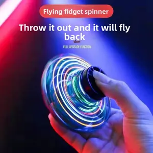 Metal Fidget Spinner Toy, 1 Count Stress Relief Toy for Adults, Magnetic Spinning Fidget Spinner Toy, Finger Spinning Top, Fun Gift for Men floating ball glowing bright