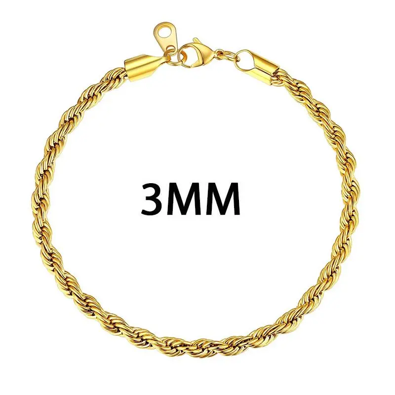 Bracelet-3MM-Golden
