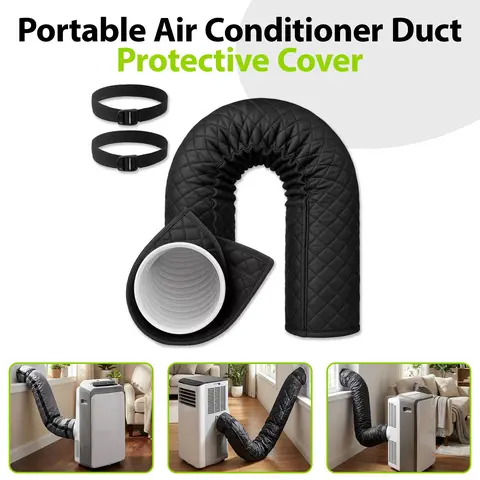 1pc Portable Air Conditioner Exhaust Pipe Cover, Air Conditioner Accessory, Heat Insulation, Sun Protection, Dustproof and Wear-Resistant Hose Sleeve, Dustcover