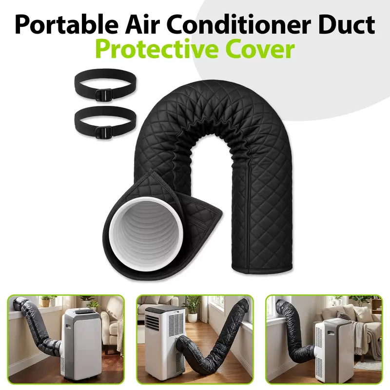 1pc Portable Air Conditioner Exhaust Pipe Cover, Air Conditioner Accessory, Heat Insulation, Sun Protection, Dustproof and Wear-Resistant Hose Sleeve, Dustcover
