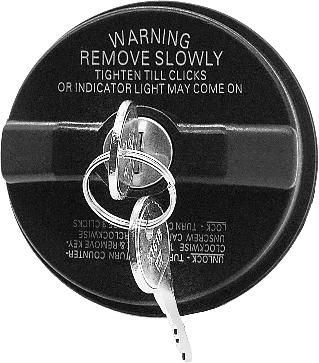 1pc Keyed Locking Gas Cap - High Performance, Heat/Cold Proof Car Accessory for Multi-Model Universal Fit Chevy GMC Acura Buick Cadillac Lexus Vehicles, Enhances Vehicle Security