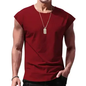 Men's Wear New Sleeveless T-shirt Men's Summer Leisure Sports Loose fitting Men's Short  vest sir
