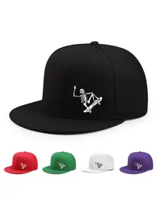 Street Style Skateboarding Skeleton Print Baseball Cap, Casual Trendy Baseball Cap for Men & Women, Fashionable Hat for Outdoor Sports