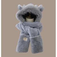 Grey(Hat, scarf, gloves)