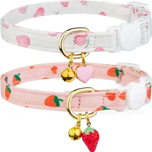 Cross Border Cotton Cat Collar Breathable Chic Pet Accessory