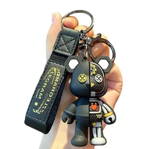 1pc/2PCS/4PCSMechanical Bear Keychain Key Ring, Key Lanyard,Wristlet Keychain,Men's Keychain,Keychain Accessories,Cool Keychain,Car Keychain,For Car Keys, Mobile Phones, Cameras, Wallets, ID Cards, Badge Cards, Wristband Keychains,For Daily Casual Outing