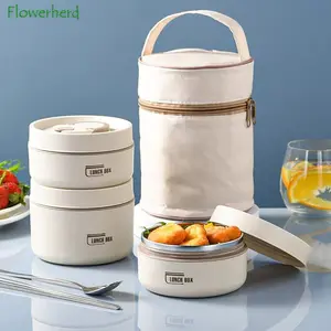 Insulated Stackable Stainless Steel Bento Lunch Container Set