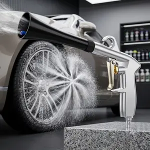 Dry Cleaning Tornador Air Blow Car Wash Gun High Pressure Gun Handle Spray Power Dust Blowing Interior Detailing Cleaning Tools Auto Detailing Supplies 0.4Mpa-10Mpa Car Wash Sprayer