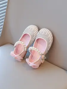 Fashion Cute Flat Shoes, Ballet Flats, Embellished with Pearls, Comfortable and Portable, Perfect Gift for Daily Wear, Spring & Fall