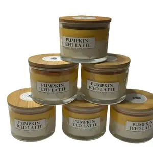 Pumpkin iced latte candle