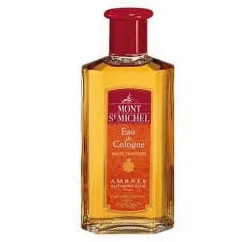 Mont St Michel AMBRÉE Authorities Eau de Cologne 500ml Authentic French Amber & Citrus Fragrance Classic Cologne  Comfort