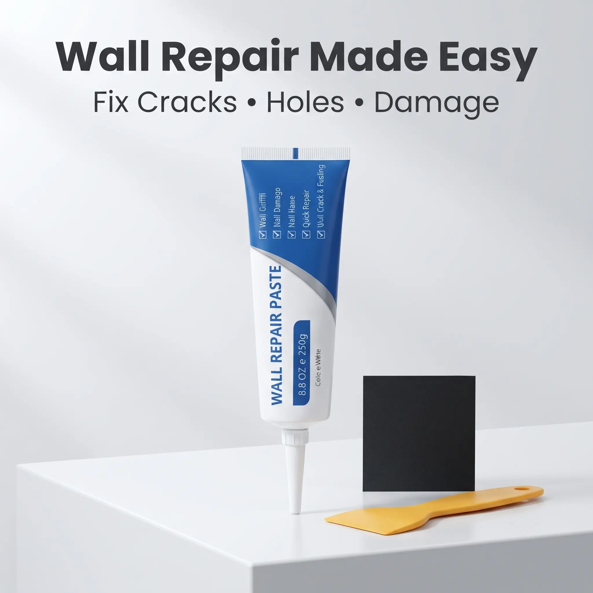 Wall Repair Paste Kit, 250g Wall Hole Filler for Nail Holes, Cracks and Wall Damage, DIY Home Repair Tool