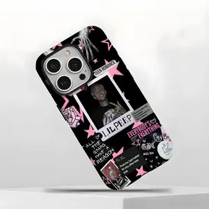 Lil Peep Emotional Rap Star Hip Hop Music Art Tough Phone Case. Edgy Y2K Emo Aesthetic Heavy Duty Shockproof Protective Smartphone Cover for iPhone 17 Pro Max 16 Air 15 14 13 12 11. Trendy Fan Gift Idea.
