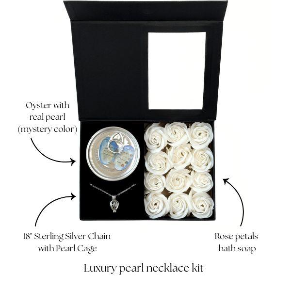 DIY Pearl Necklace Kit, Viral Wish Pearl Necklace Set, Gift for Her