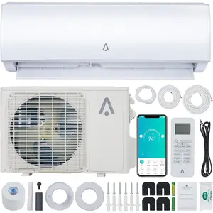 12000 BTU Mini Split Air Conditioner 21 SEER2 Energy-Efficient Inverter R454B Refrigerant Air Conditioner Wifi Enabled Cools Up to 750 SqFt Installation Kit