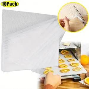 10 Packs 14x14 Inch Food Dehydrator & Freeze Dryer, Dehydrator Sheets Mesh Dehydrator Mats, Kitchen Gadgets, Kitchen Accessories, Home Kitchen Tool