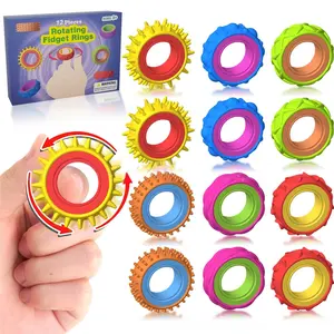 Viral Spinning Sensory Ring | TikTok Made Me Buy It Fidget Spinner Ring | Stress Relief Anxiety Toy | Finger Spin ASMR Toy for Kids & Adults