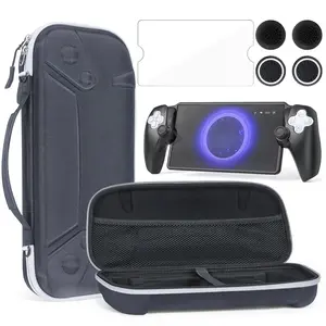 BRHE Carrying Case for Playstation Portal Case with PS Portal Silicone Soft Cover Case/Playstation Portal Screen Protector/Thumb Grip Caps