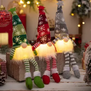 Cute elf design chandeliers, 1pc creative long-legged doll hanging decorative decorations, home wall decoration items for living rooms and bedrooms, very suitable for festival decoration, fireplace and window decoration