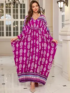Vacation Loose Plus Size Maxi Dress Beach One-piece Robe Bikini Cover-up