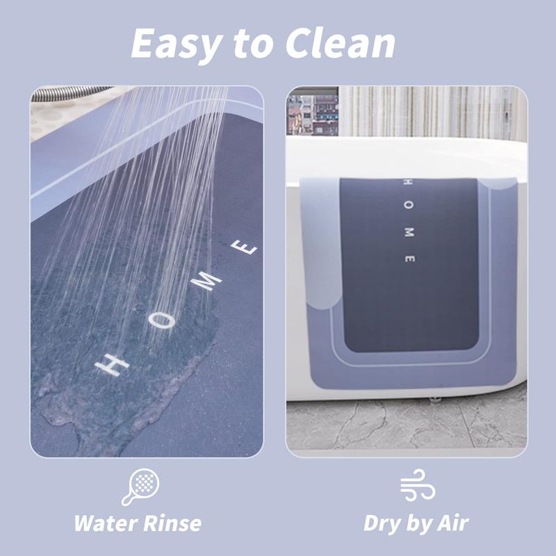Bathroom Toilet Mat, 1/3pcs Non-slip Bathroom Floor Mat, Diatomite Bathroom Mat, Room Decor Water Absorbent Interior Rug for Bathroom Living Room Kitchen Laundry Bathroom Home Decor, Drying Doormat, Bathroom Accessories, Household Items, Home Goods