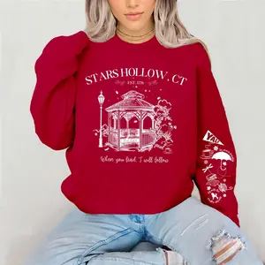 Stars Hallow Court Sweatshirt Gildan Everyday Style Super Soft Unisex Fit Streetwear Graphic Top warm Gift for her Womenswear Casual Printed Long Sleeve funny sarcastic