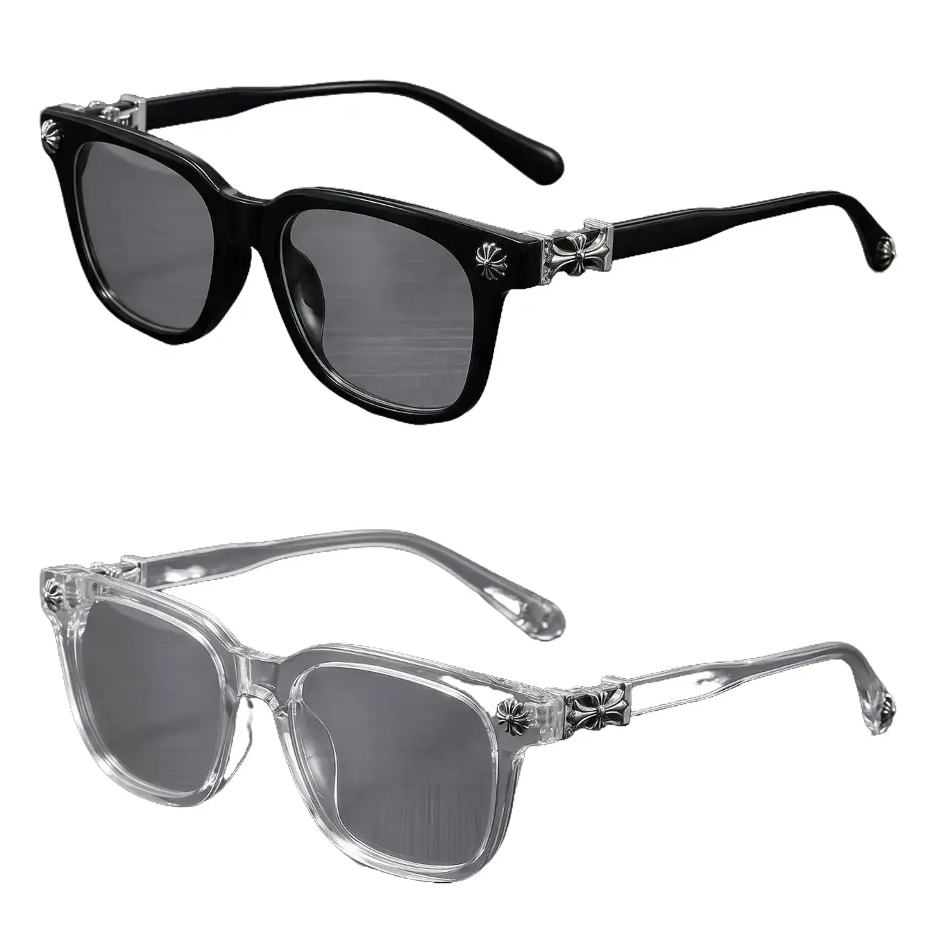Blue Light Blocking Glasses Unisex Classic Fashion Eyewear, 2-Pack Metal Frame Anti Eye Strain Computer Screen Glasses, Lightweight Daily Office Fashion Protective Eyeglasses for Men Women All Seasons