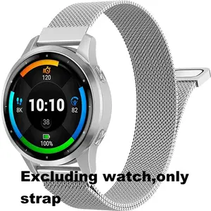 Stainless Steel Milanese Watch Strap, Magnetic Bangle, 20mm 22mm Replacement Band for Samsung Huawei Xiaomi Redmi Garmin Smartwatches, Fashionable Design
