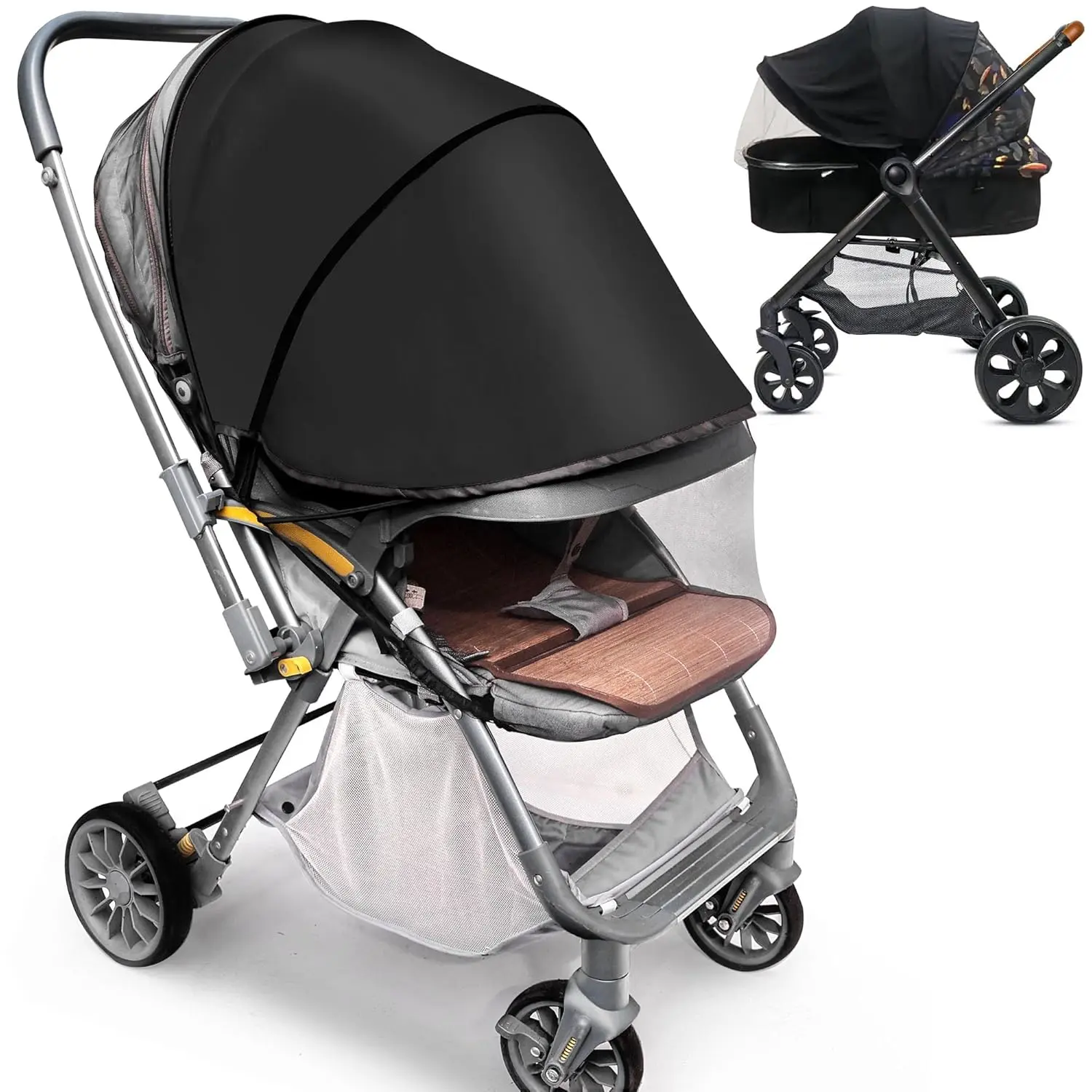 Stroller Net Shade Cover - Black
