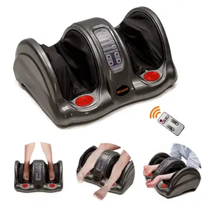 Shiatsu Foot Massager Machine with Remote Controller, Kneading and Rolling Home Massagers for Feet, Ankle, Calf, Leg, Ideally for Men, Women, Father, Mom Parents and The Elderly, Red,Christmas gifts