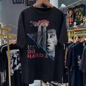 90S Die Hard Bruce Willis Graphic T-Shirt - Design & Printed In The USA