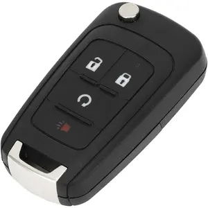 Key Shell Case Keyless Entry Remote Key Fob Replacement Case for Chevrolet Equino 2010-2017 for Chevrolet Sonic 2012-2017 4 Buttons OHT01060512
