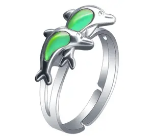 Color Changing Dolphin Couple Ring | Unique Gift That Reveals a Secret