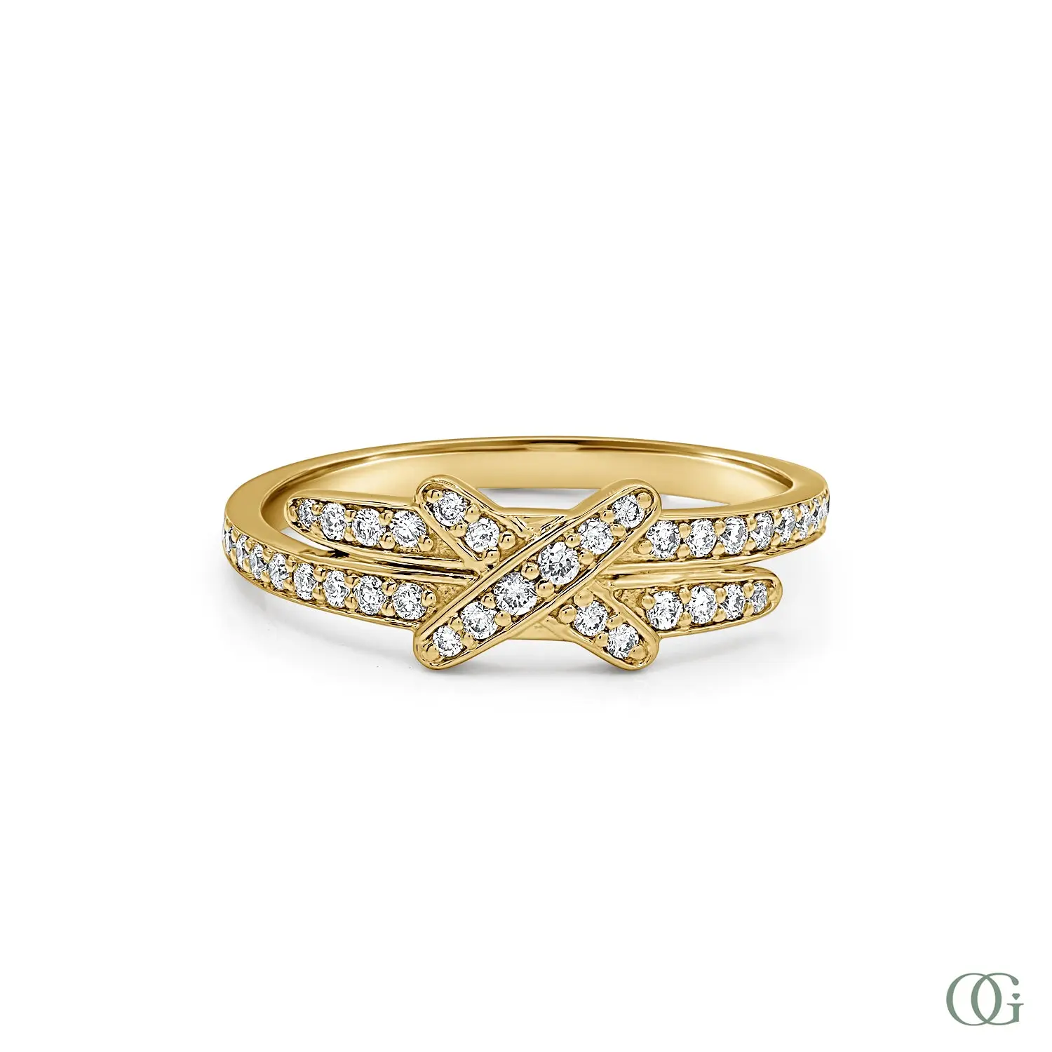 Dainty X Diamond Ring (0.31 CTW)