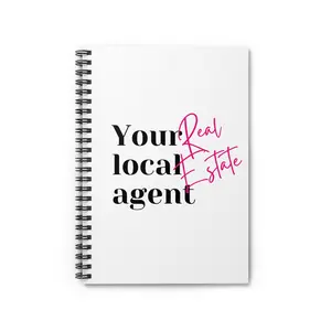 Real Estate Agent Spiral Notebook - Ruled Line, Open House Event Organizer, Gift for Agent, Event Planning Journal, House Hunting Tracker