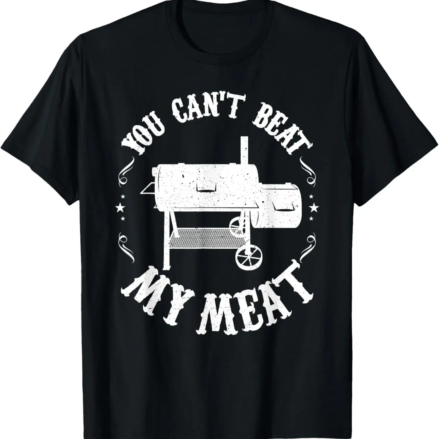 100% Cotton Funny BBQ Pit Reverse Flow Smoker Accessory Dad Grill Gift T-Shirt Fabric Menswear for all streetwear