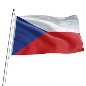 Czech flag (2x3ft/3x5ft), Czech flag, 90*150cm/60*90cm, durable flag, suitable for outdoor, patio, and garden decoration.