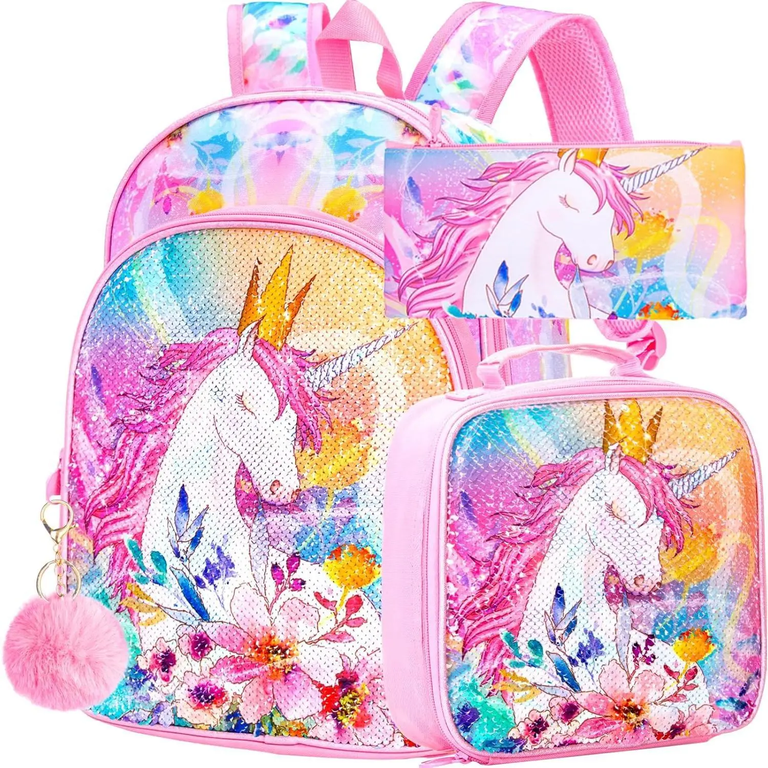 KF5-068 3PCS Unicorn Backpack for Girls, 16 Inch Kids Water Resistant Preschool Bookbags with Lunch Box, Cute Ballet Elementary School Backpacks for Kindergarten Toddler Travel - TikTok Shop KF5-068 3PCS Unicorn Backpack for Girls, 16 Inch Kids Water Resistant Preschool Bookbags with Lunch Box, Cute Ballet Elementary School Backpacks for Kindergarten Toddler Travel - TikTok Shop