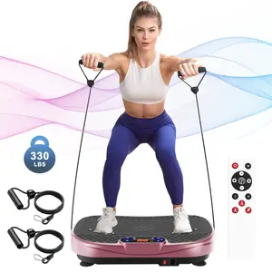 【SAVEYOUR】330LBS Vibration Plate Fitness Platform Exercise Machine Vibrating Shaking Full Body Shaker Workout Vibrate Stand Shake Board Sport Gym for Fitness Machine