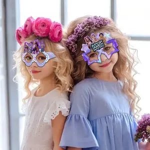 Theme Paper Glasses for Kids Birthday Party Photo Props, Fun Decoration Accessories, Perfect for Celebrations and Events